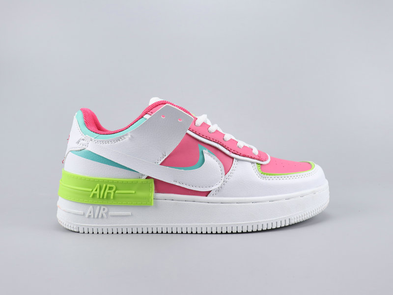 2020 Nike Air Force 1 Shadow White Pink Green Blue Shoes For Women